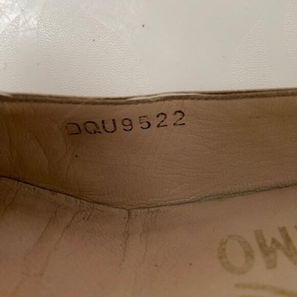 VINTAGE Ferragamo Tan Brown Leather Buckle Pumps Heels Shoes 7 - Picture 14 of 15